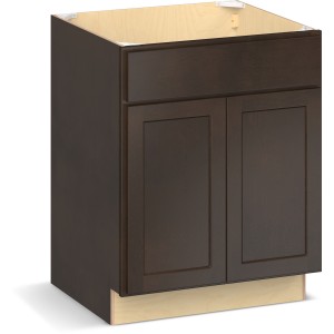 RELIABILT Parkstone II Sink Base, Espresso Stained, 27" W, 2 Doors, Fully Assembled - 641030 | Lowe's Pro Supply
